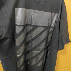 Off-White 22SS Overlapped zebra crossing arrow print short-sleeved T-shirt